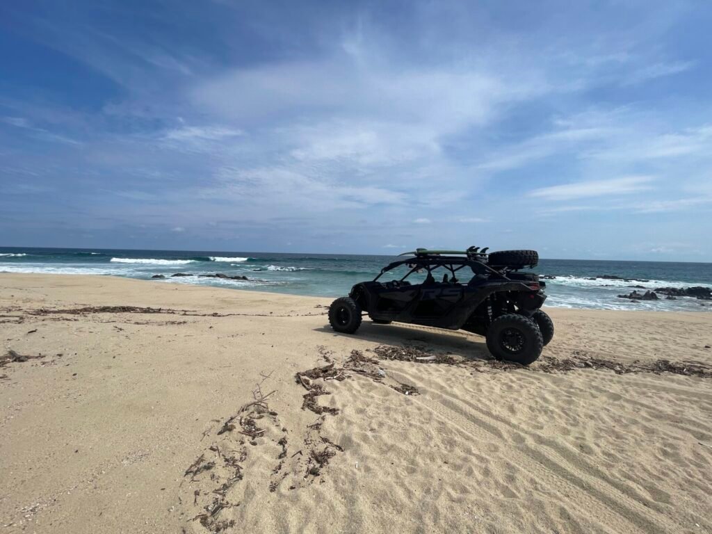 "Hidden beach stop on a private Cabo side-by-side tour"