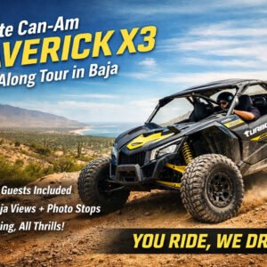 private UTV tour Baja, Can-Am Maverick X3 tour, ride along off-road tour, Caduaño Baja tour, Los Cabos off road adventure, side by side tour Baja California Sur, private Can-Am tour, Baja UTV adventure, scenic off-road tour, UTV tour near San Jose del Cabo
